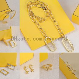 Classic Bow Style örhängen armband halsband ringar med presentförpackning för kvinnor jul valentin födelsedagspresent