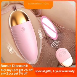 Eggs/Bullets 10 Mode Wireless Remote Control Vibrators Vibrating Egg Female Clitoral Stimulator Vaginal G-spot Massager Sex Toys Bullet Dildo 231026