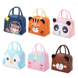 Dinnerware Cute Insulation Lunch Box Portable Fridge Thermal Bag Kid'S School Insulated Tote 3d Cartton Pattern Bento