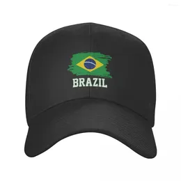 Ball Caps Personalized Flag Of Brazil Baseball Cap Hip Hop Women Men's Adjustable Brazilian Proud Dad Hat Autumn Snapback