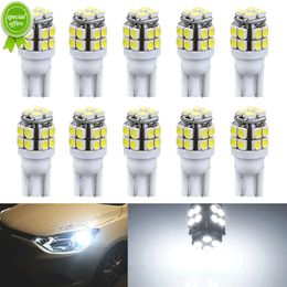 New 10 PCS Car LED Signal Light T10 W5W 194 12V 20SMD 7000K White Auto Interior Dome Door Maps Reading Bulb Trunk Licence Plate Lamp