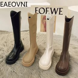 Boots Woman Knee High Fashion Zippers Ladies Elegant Thick Bottom Long Shoes Winter Womens 231026