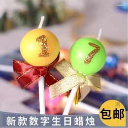 Festive Supplies Children's Birthday Cake Decoration Creative Digital Candle Surprise Gift Smokeless Arrangement