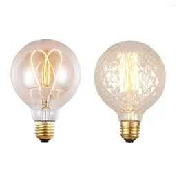Dimmbare Globus-Retro-Edison-Glühbirne, 4 W, LED, 40 W, E27, G95-Schraube, Glühlampen, Vintage-Lampe für Heimdekoration
