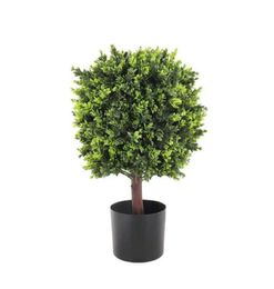 Boxwood Ball Topiary Artificial Trees Green Potted Plant for Decorative Indoor Outdoor Garden221i8738023