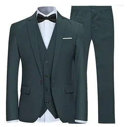 Men's Suits (jacket Vest Pants)2023 Tailor-made Suit Slim Fit 3 Piece One Button Men Blazer Bridegroom Groomsman Tuxedo Wedding