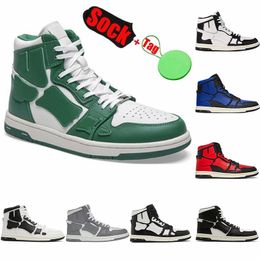 Winter Designer Boots For Men Women Skel Top High Black White Green Blue Leather Ankle Boot Womens booties Casual Sneakers