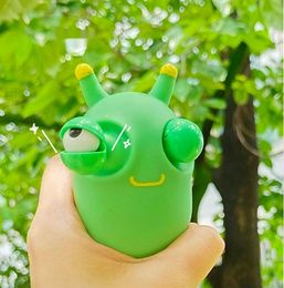 Big Eyes Cabbageworm Animal Insect Staring Decompression Toy Stress Relief Artefact Squeeze Toys Children's Gift Venting Toy