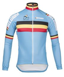 2018 Belgium Pro team Winter Fleece Cycling Windproof Windjacket Thermal mtb Biking Coat mens warm up jacket1529151