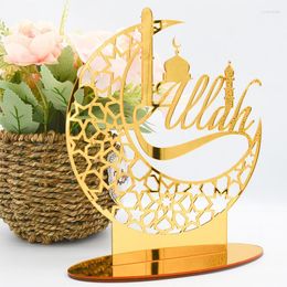 Party Decoration Ramadan Acrylic Ornament Home Decor Eid Mubarak Islamic Muslim Supplies Desktop Room