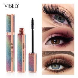 Mascara VIBELY Black Liquid 4D Silk Fibre Waterproof Rimel Maquiagem Lengthens Long Thick Curling Lash Eyelash Extension 231027