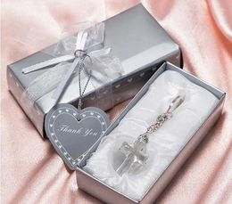 Party Favor Church Giveaway Gift For Guest Choice Crystal Cross Key Chains Wedding & Bridal Shower Favors Wholesale SN3791