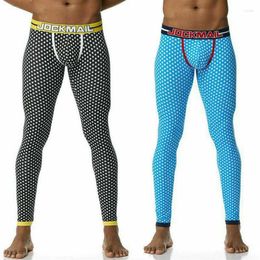 Men's Thermal Underwear JOCKMAIL Sexy Long Johns Pants Men Cotton Printed Mens Sleeping Bottoms Leggings Pant236m