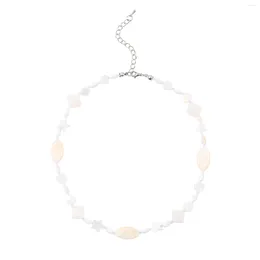 Choker NEKOL Star Woman Necklace Fashion Jewelry Accessories For Ladies Girls Wholesale Jewellery Glass Beaded Women