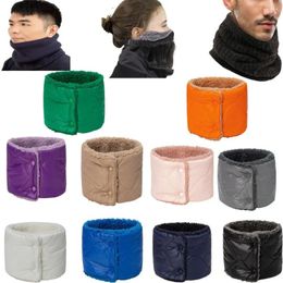 Bandanas Fastener Ski Motorcycle Scarf Men Women Scar Thickening Bib Snood Cowl Tube Winter Scarves Thermal Neck Warmer Fleece