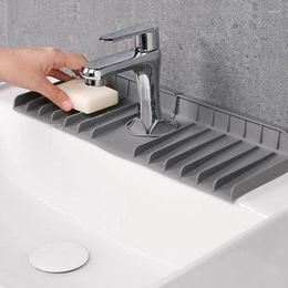 Table Mats Thickened Silicone Faucet Splashproof Water Pad Absorbent Sink Anti-spray And Drain Retaining