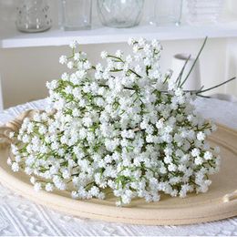 Decorative Flowers 52cm Babies Breath Artificial Plastic Gypsophila DIY Floral Bouquets Arrangement For Wedding Home Decoration