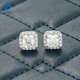 Hot Sale 925 Sterling Silver Vvs Moissanite Diamond Stud Geometric for