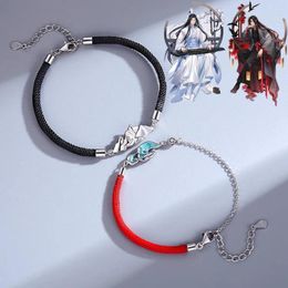 Charm Bracelets Anime Mo Dao Zu Shi Wei WuXian Lan WangJi Bracelet Cosplay Couple Lover Hand Rope Wristband Jewellery Props Accessories