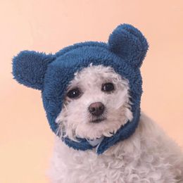 Dog Apparel Cute Pet Cat Cap Headgear Ears Hat Warm Short Plush Supplies Party Christmas Cosplay Small Accessories