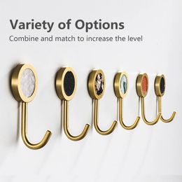 Kitchen Towel Hooks Aluminum Alloy Self Adhesive Wall Coat Rack Key Holder Clothes Hanging Bathroom Accessories 231027