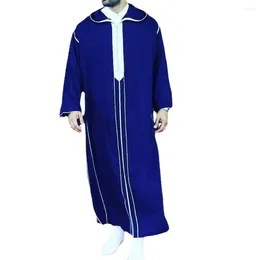 Ethnic Clothing 2023 Muslim Jubba Thobe Clothes Men Hoodie Ramadan Robe Kaftan Abaya Dubai Turkey Islamic Male Casual Loose