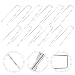 Garden Decorations 50 Pcs U-shaped Landscape Nails Tool Metal Stakes Tent Steel Wire Gardening Lawn Ground Pegs Picket