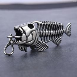 Pendant Necklaces Animal Series Giant Fish Skull Bone