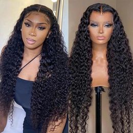 Synthetic Wigs Mstoxic Deep Wave Frontal Wig 13x4 13x6 HD Transparent Curly Lace Front Human Hair Glueless Ready To Wear And Go 231027