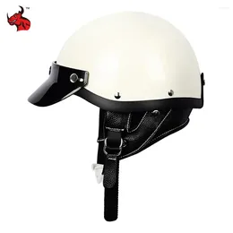 Motorcycle Helmets Half Face Fibreglass Helmet Motobike Riding Accessorie Casco Moto Electric