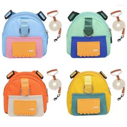 Dog Carrier Cartoon Self Backpack Outdoor Training Pet Walking Camping Hiking Essential Multifunctional Saddlebag Leash DropShip