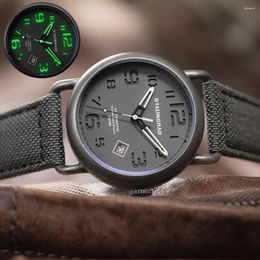 Wristwatches Military Vintage Watch Automatic 42mm Men's Mechanical Sandwich Dial WWII Glow-in-the-Dark Stalingrad