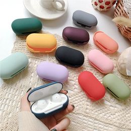 Earphone Accessories Solid Colour headphone case for Samsung Galaxy Buds Plus case Cute hard matte wireless headphone cover 231027