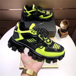 Duxury men casual shoes 19fw symphony sneakers capsule series shoes lates cloudbust thunder trainers designer low top platform sneaker green