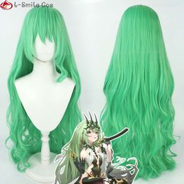Catsuit Costumes Game Honkai Impact 3 Cosplay 100cm Long Green Curly Mobius Heat Resistant Hair Party Anime Wigs + Wig Cap