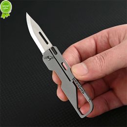 Titanium Alloy Mini Knife Sharp Blade Folding Knife Portable Keychain Multifunctional Unpacking Express Delivery Small Knife
