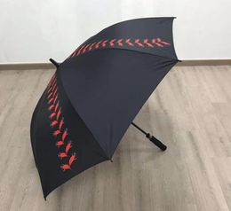 Baseball stitching umbrella sports by boat 100pcs new new Cheer leading Umbrellas Automatic Rain Women Three-folding Windproof Female Waterproof Parasol