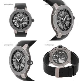 Mens Luxury Mechaical Richardmill Wrist Watches Wristwatches Rm033 Extra Flat Automatic Titanium Wrist for Men E0I5