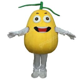 2024 Adult Size Lemon Mascot Costumes Halloween Fancy Party Dress Cartoon Character Carnival Xmas Advertising Birthday Party Costume Unisex Outfit