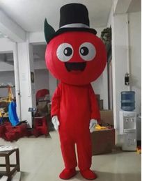 2024 Halloween Red Apple Mascot Costume Cartoon Anime theme character Adult Size Christmas Carnival Birthday Party Fancy Outfit