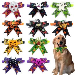 Dog Apparel 10 Pcs Halloween Accessories Pet Party Holiday Grooming Products Small Bowties