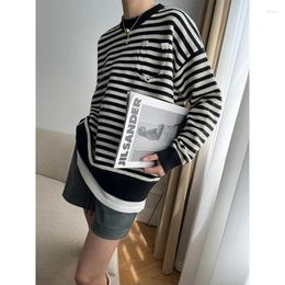 Women's Sweaters Lazy Oaf Fashion Knitting Women Striped Sweater Full Sleeves Streetwear Good Quality Winter Autumn Lady Jumpers Pullovers