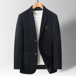 Men's Suits 2024- Fashion Gentleman Elegant Wedding Breathable Trend British Style Casual Slim-fit Korean Business Blazer