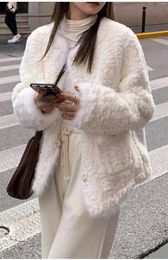 Women's Fur Xiaoxiangfeng Coat 2023 Lamb Hair Imitation Loose Slim Warm And High Grade Plush Top