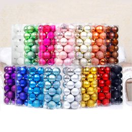 Manufacturer's stock 24Pcs Christmas plastic ball barrels, shopping malls, holiday party decorations, Christmas trees