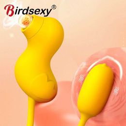 Nipple Sucking Licking Vibrator Clit Sucker Vagina Egg G Spot Stimulator Female Masturbator Erotic Adult Sex Toy for Women 221215