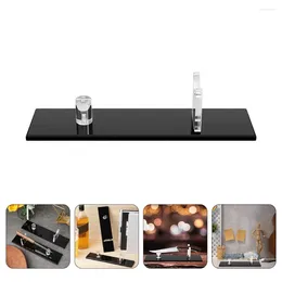 Decorative Flowers Plastic Storage Drawer Knife Display Stand Displaying Rack Bracket Stable Acrylic Holder