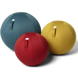 Fitness Balls Sports Yoga with Handle Cover Pump Pilates Gym Balance Fitball Massage Training Workout Exercise Ball 231027