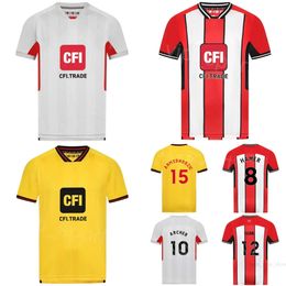 23 24 Sheffield Soccer United 8 Gustavo Hamer Jerseys Club 15 Anel Ahmedhodzic 6 Chris Basham 19 Jack Robinson 18 Wes Foderingham Football Shirt Custom Name Number