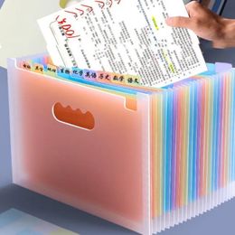 Filing Supplies 25 Into Vertical Organ Pack Examination Paper Storage Sorting Multilayer File Folders Students with Classification Expansion Bag 231026